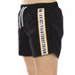 Black Polyamide Men Swim Short