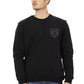 Black Cotton Men Sweater