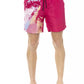 Fuchsia Polyester Men Swim Short