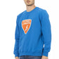 Blue Cotton Men Sweater