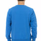 Blue Cotton Men Sweater