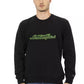 Black Cotton Men Sweater