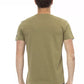 Green Cotton Men T-Shirt