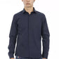 Blue Cotton Men Shirt