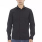 Black Cotton Men Shirt