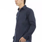 Blue Cotton Men Shirt