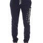 Blue Cotton Men Sport Pant