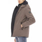 Beige Polyester Men Jacket