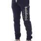 Blue Cotton Men Sport Pant