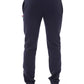 Blue Cotton Men Sport Pant