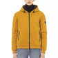 Yellow Polyester Men Jacket