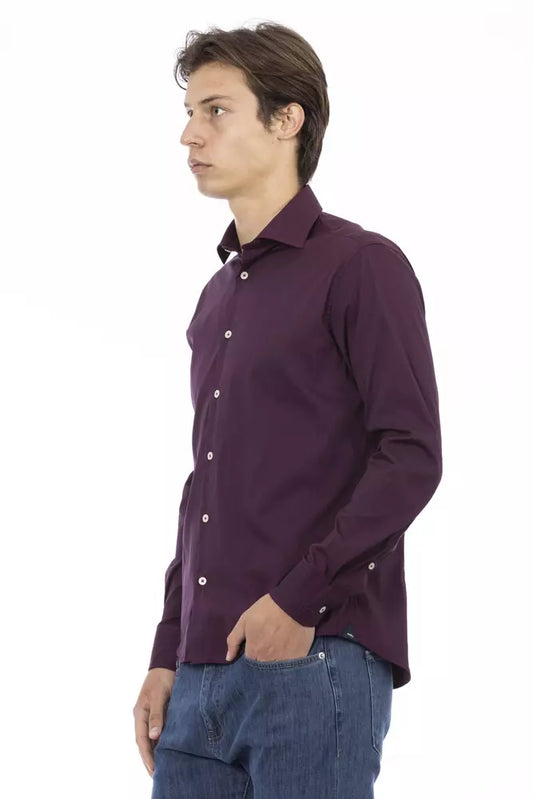 Bordeaux Cotton Mens Shirt