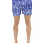 Light Blue Polyester Men Swimwear