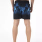 Black Polyester Men Swim Short