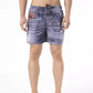 Blue Polyester Men Swimwear