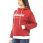 Red Cotton Women Hoodie