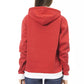 Red Cotton Women Hoodie