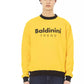 Yellow Cotton Men Sweater