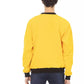 Yellow Cotton Men Sweater