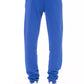 Blue Cotton Men Pants