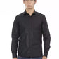 Black Polyester Men Shirt