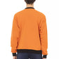 Orange Cotton Men Sweater