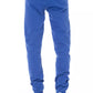 Blue Cotton Men Pant