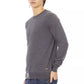 Gray Fabric Men Sweater