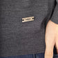 Gray Fabric Men Sweater