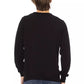 Black Fabric Men Sweater