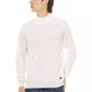 White Fabric Men Sweater