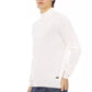 White Fabric Men's Turtleneck Sweater