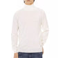 White Fabric Men Sweater