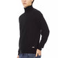 Black Fabric Men Sweater