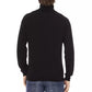 Black Fabric Men Sweater