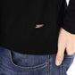 Black Fabric Men Sweater