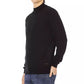 Black Fabric Men Sweater