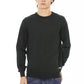 Green Fabric Men Crewneck Sweater