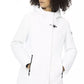 White Polyester Women Jacket