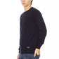 Blue Wool Men Sweater