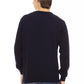 Blue Wool Men Sweater