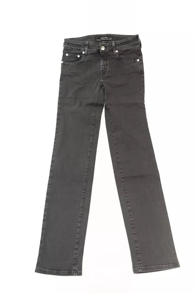 Black Cotton Women's Jeans