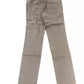 Gray Cotton-Blend Women Jeans