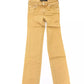 Beige Cotton Women's Jeans