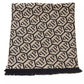 Elegant Monogram Fringed Scarf