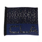 Blue Wool Men Scarf