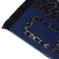 Blue Wool Men Scarf