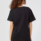 Black Cotton Women T-Shirt