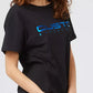 Blue Cotton Women T-Shirt