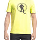 Yellow Cotton Men T-Shirt